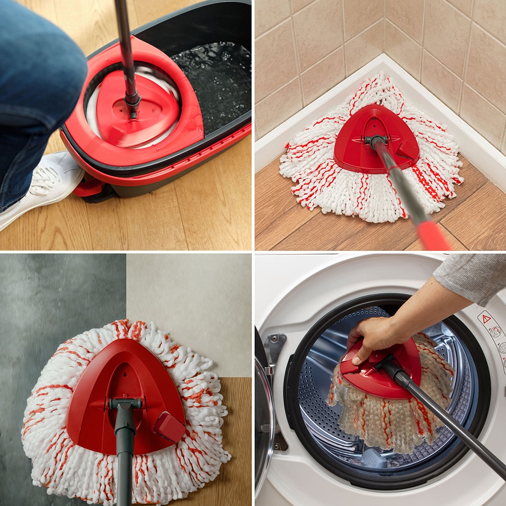 Rezerva mop VILEDA Turbo Deep Clean, microfibra, alb
