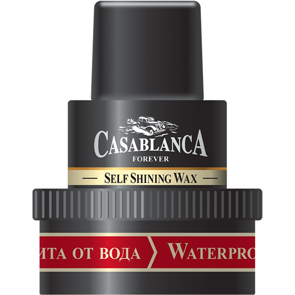 Crema pantofi CASABLANCA Self Shining Wax, negru, 50 ml