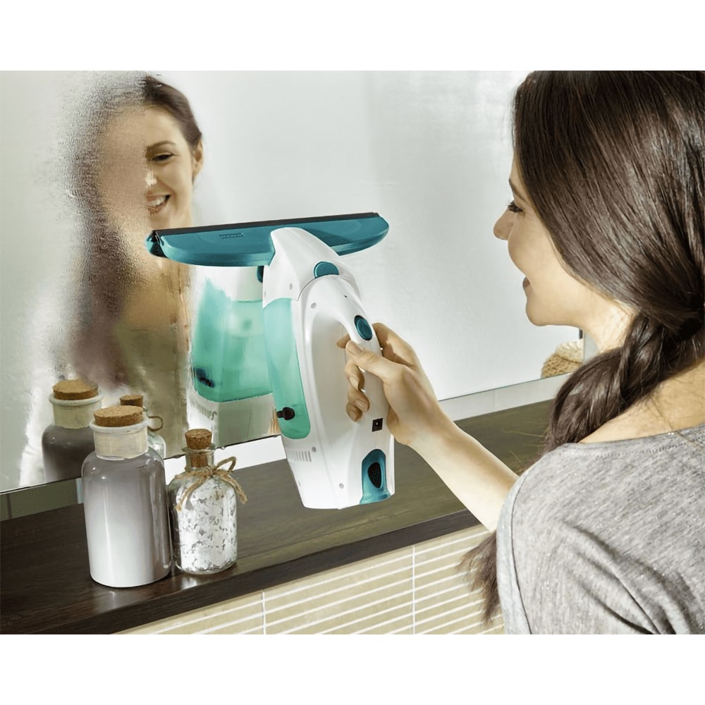 Aspirator geam LEIFHEIT Dry&Clean 51000, 5V, autonomie 35 minute, alb-verde