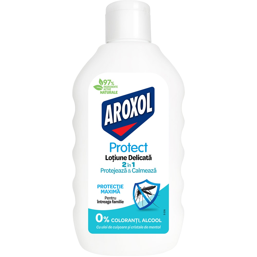 Lotiune delicata impotriva tantarilor AROXOL Protect, 200 ml