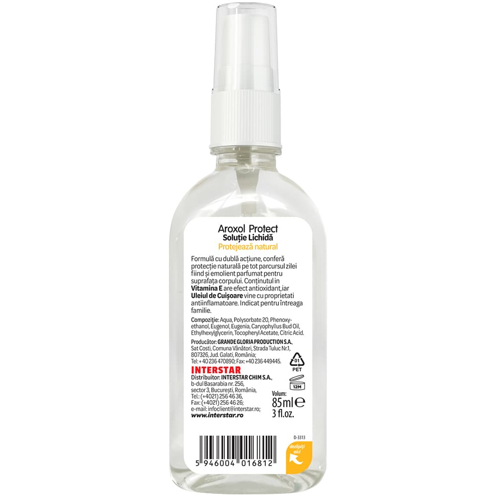 Solutie lichida impotriva tantarilor AROXOL Protect, 85 ml