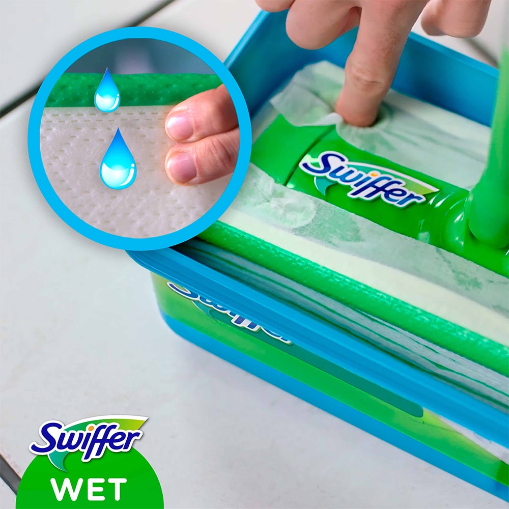 Rezerve lavete umede pentru pardoseala SWIFFER Sweeper Citrice, 40 bucati