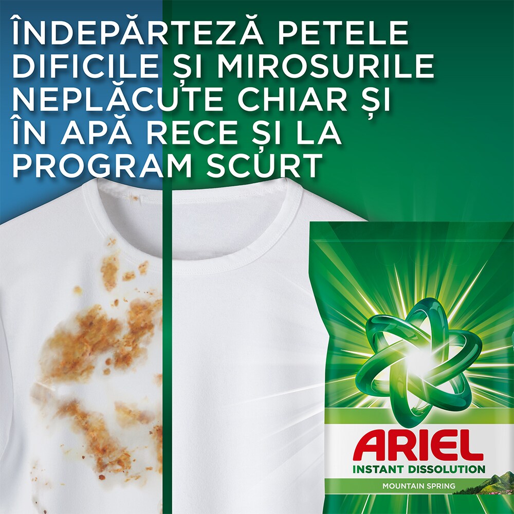 Detergent automat ARIEL Mountain Spring, 6.5 kg, 100 spalari