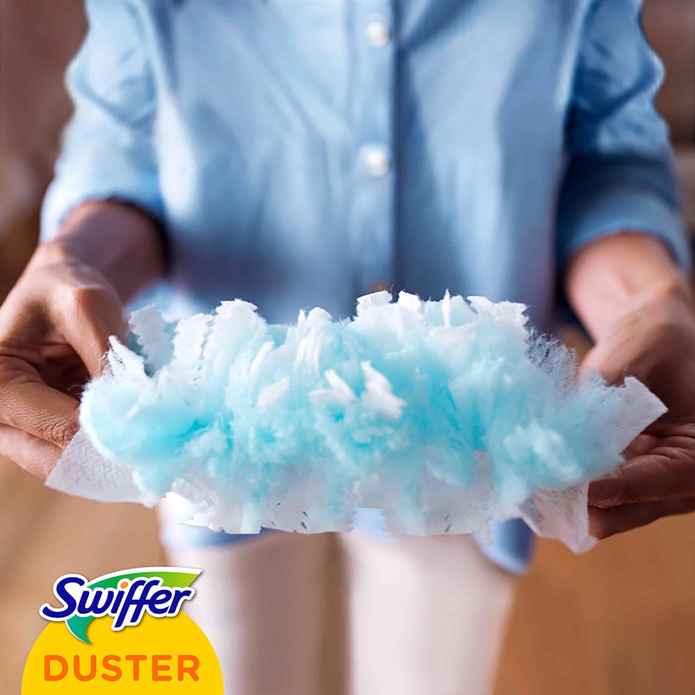 Set Mop uscat + Pamatuf + 8 lavete uscate SWIFFER Trap + Lock Dirt Dust & Hair