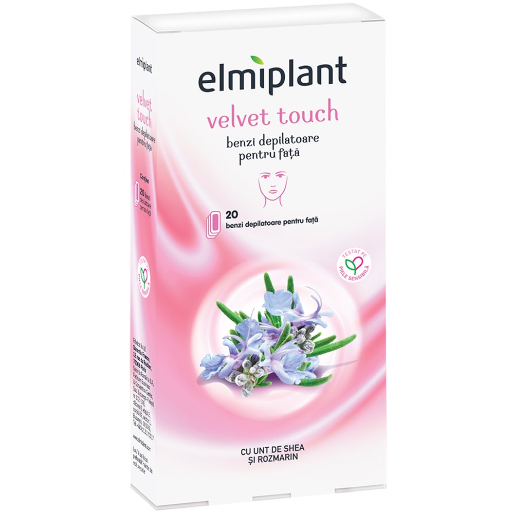 Benzi depilatoare ceara ELMIPLANT Velvet Touch, 20buc