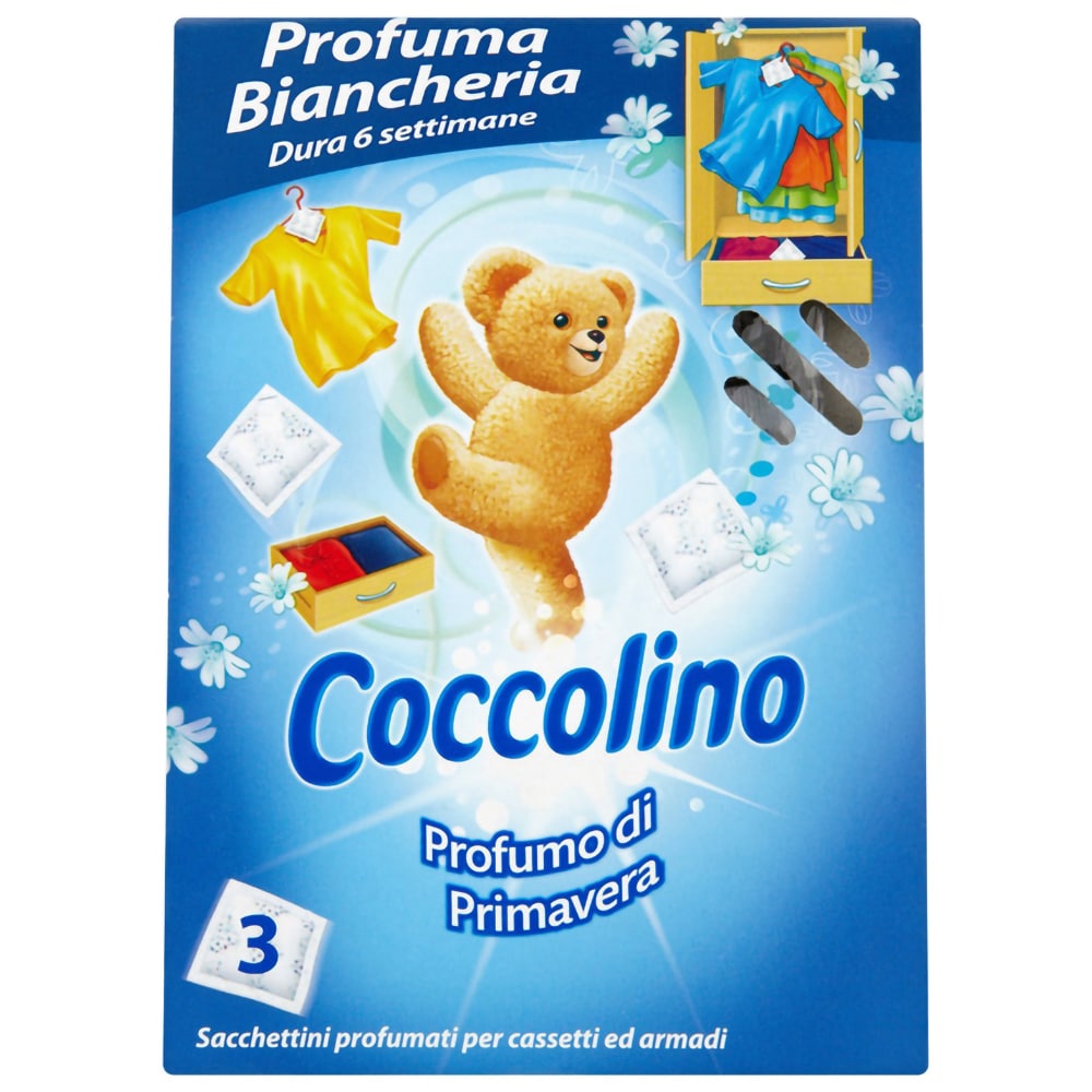 Odorizant dulap COCCOLINO Primavera, 3 bucati