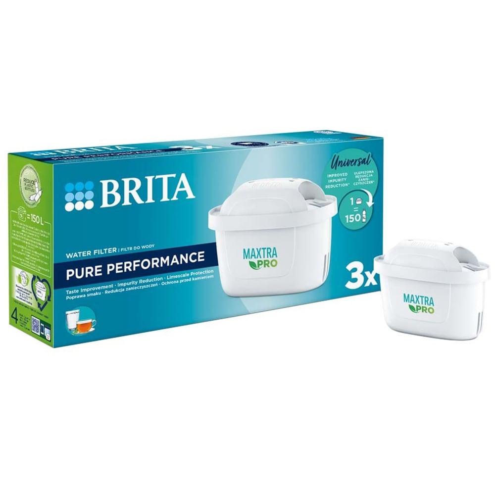 Set 3 filtre de apa BRITA Maxtra Pro Pure Performance BR1051755, alb