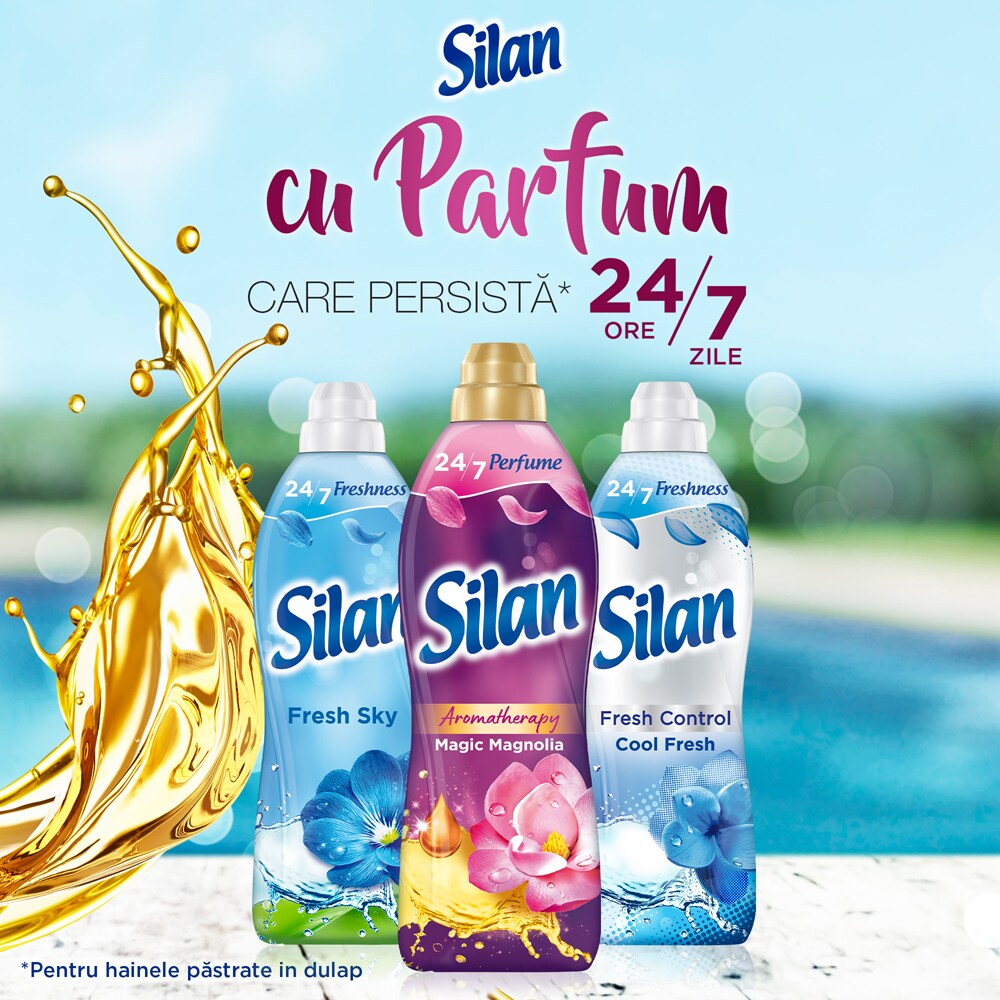 Balsam de rufe SILAN Aroma Therapy Magic Magnolia, 1.1 l, 50 spalari