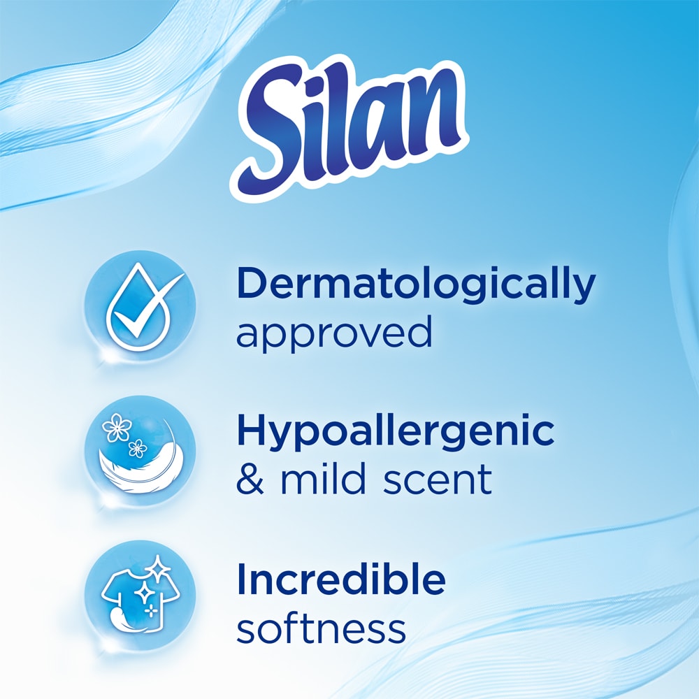 Balsam de rufe SILAN Sensitive & Baby, 1.408 l, 64 spalari