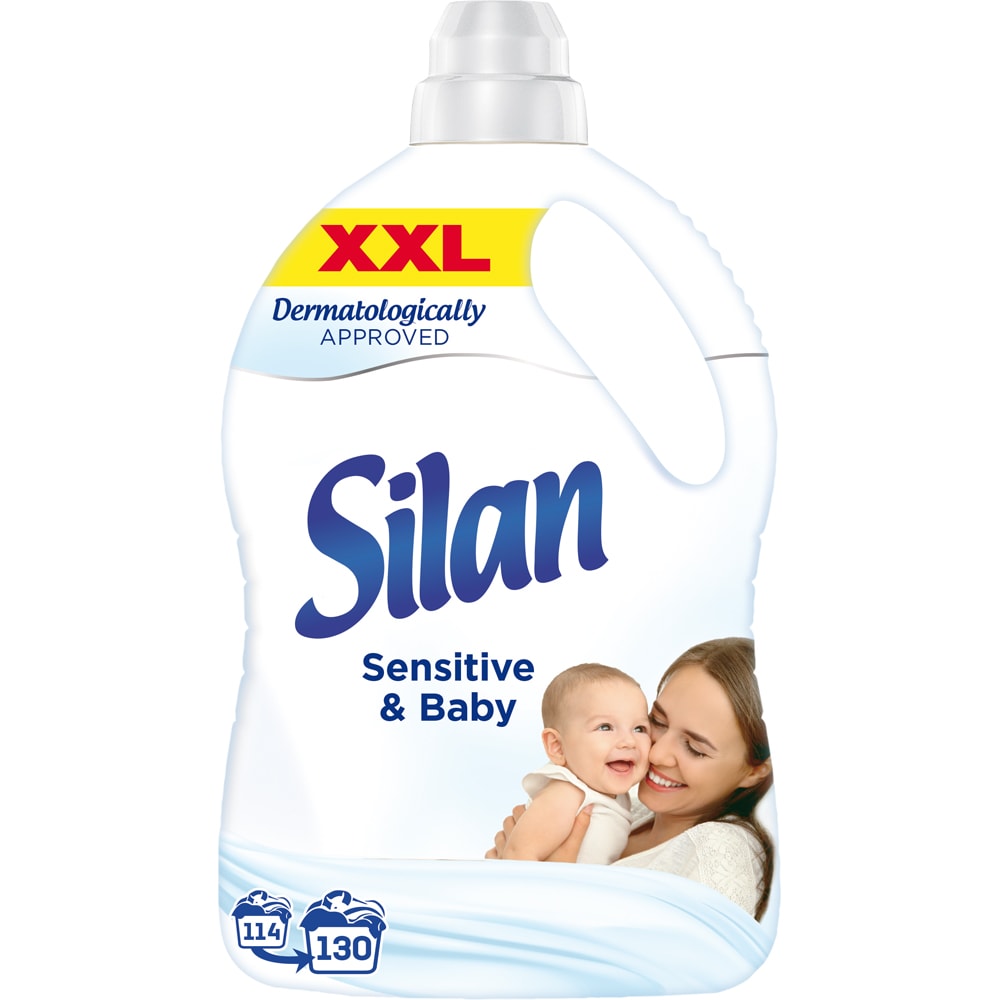 Balsam de rufe SILAN Sensitive & Baby, 2860 ml, 130 spalari