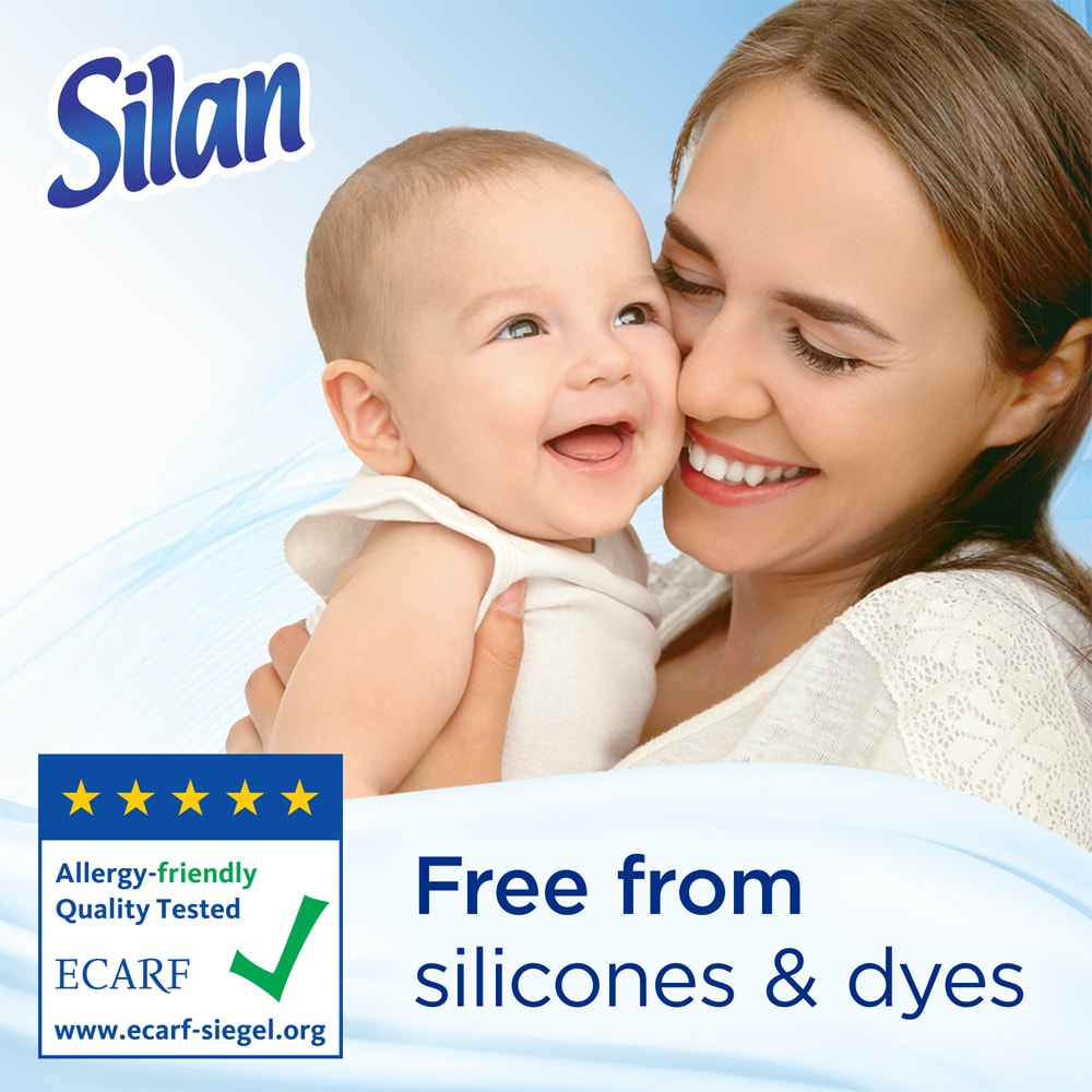 Balsam de rufe SILAN Sensitive & Baby, 2860 ml, 130 spalari