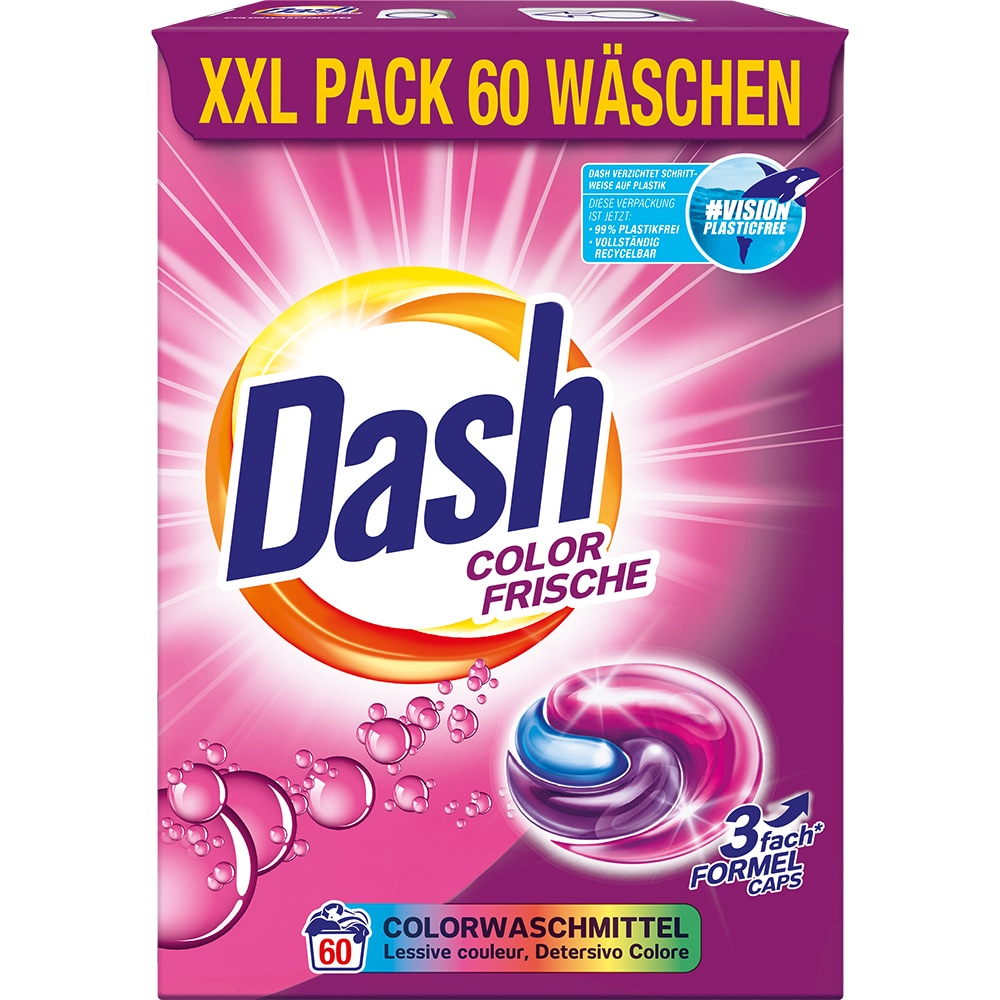 Detergent capsule DASH Color Frische 3 in 1, 60 spalari