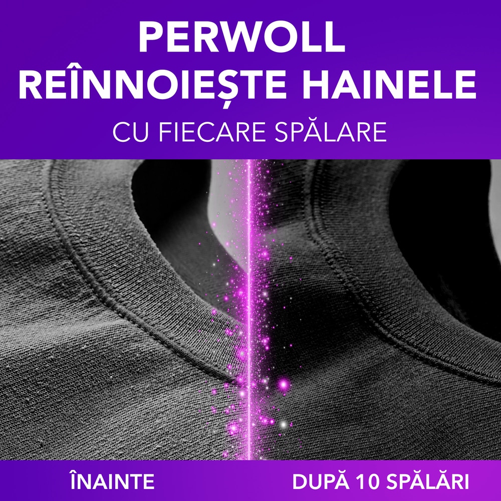 Detergent capsule PERWOLL Renew Black, 46 spalari