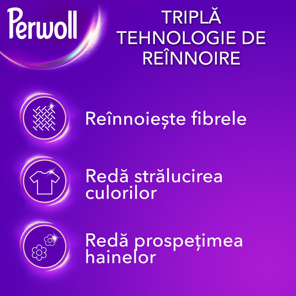Detergent capsule PERWOLL Renew Black, 46 spalari