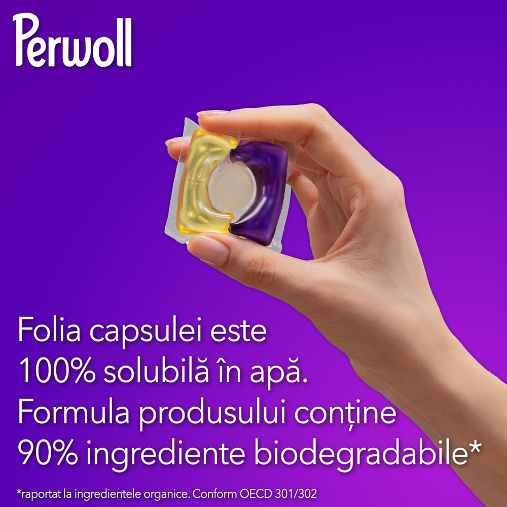 Detergent capsule PERWOLL Renew Black, 46 spalari