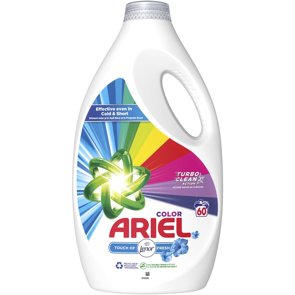 Detergent lichid ARIEL Touch of Lenor Color, 3 l, 60 spalari