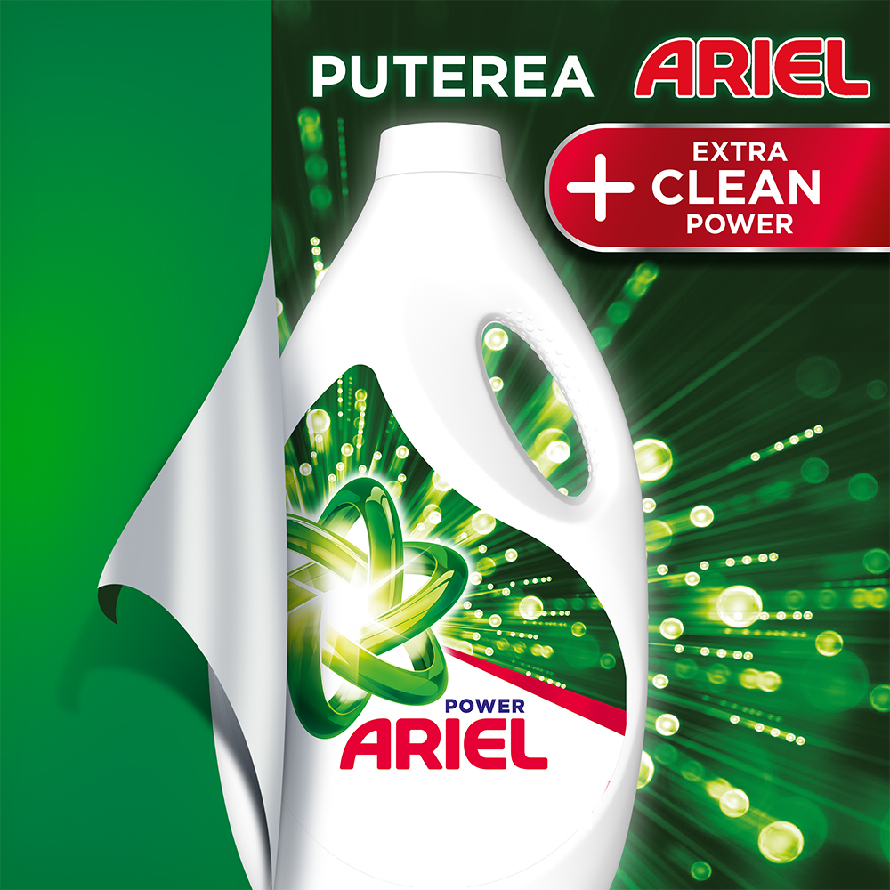 Detergent lichid ARIEL +Extra Clean Power, 3.74l, 68 spalari