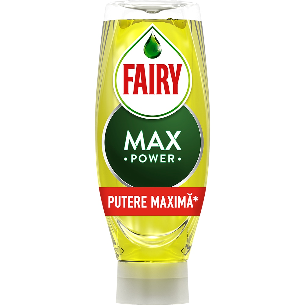 Detergent de vase FAIRY MaxPower Lemon, 545 ml