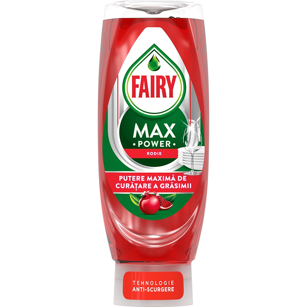 Detergent de vase FAIRY MaxPower Pomegranate, 545 ml