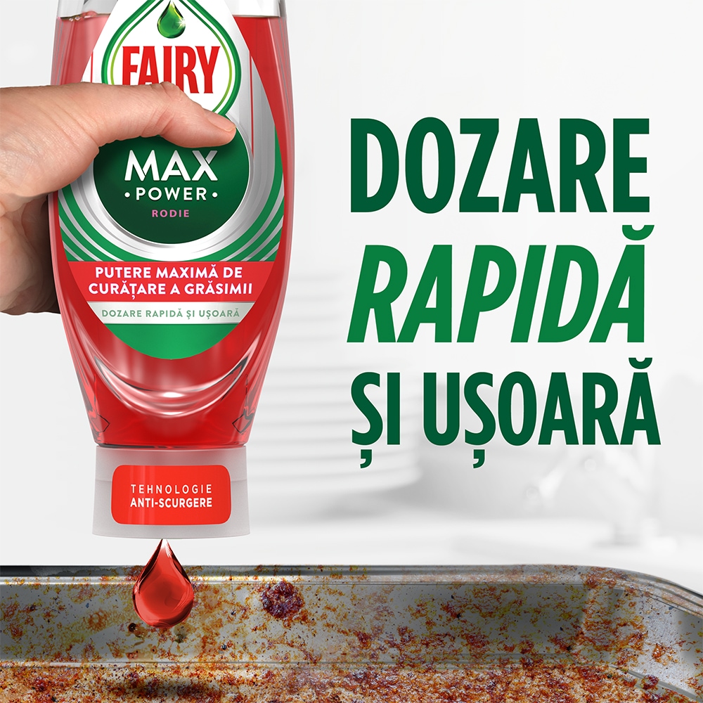 Detergent de vase FAIRY MaxPower Pomegranate, 545 ml