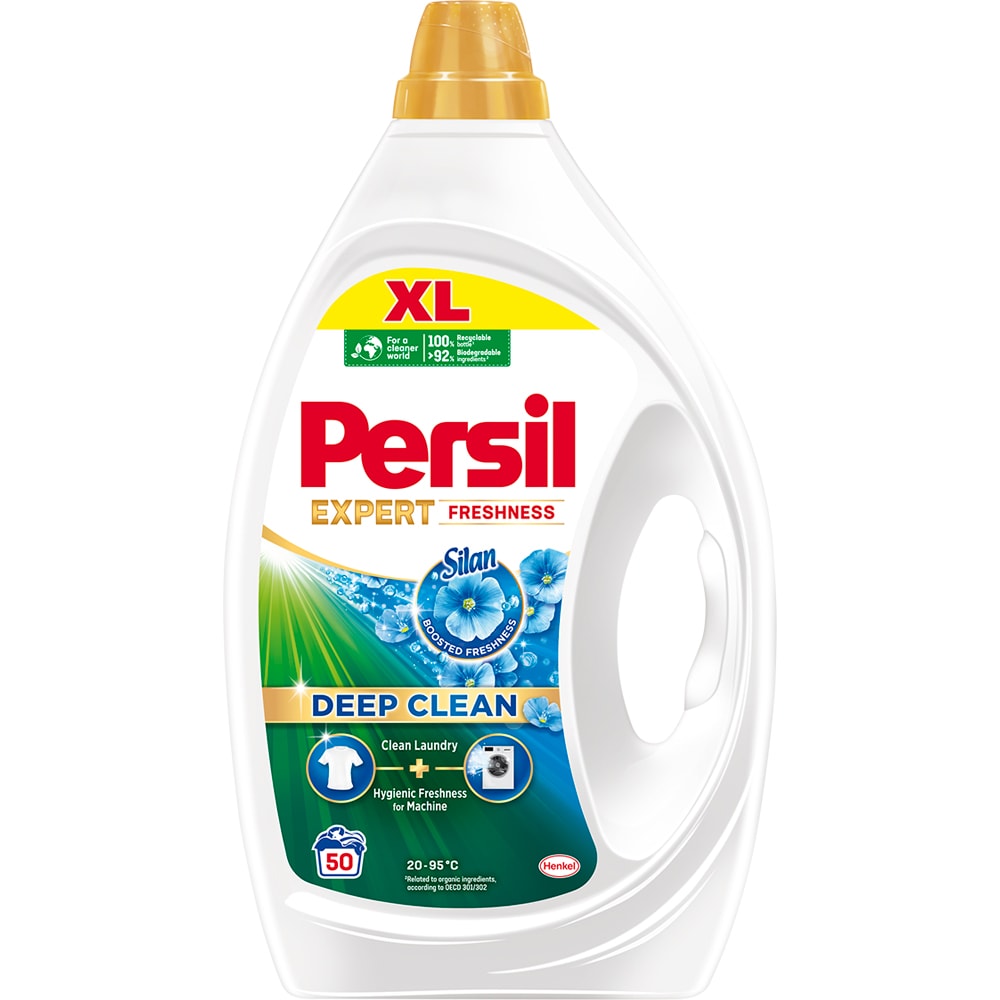 Detergent lichid PERSIL Deep Clean Expert Freshness by Silan, 2.25 l, 50 spalari