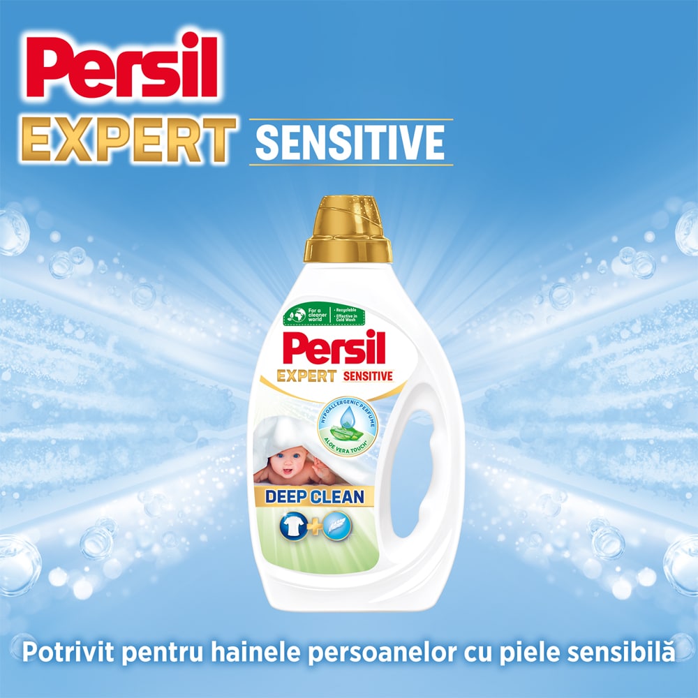 Detergent lichid PERSIL Deep Clean Expert Sensitive, 4.5 l, 100 spalari