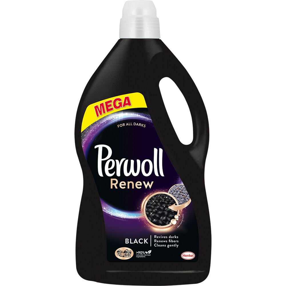Detergent lichid PERWOLL Renew Black, 3.74 l, 68 spalari