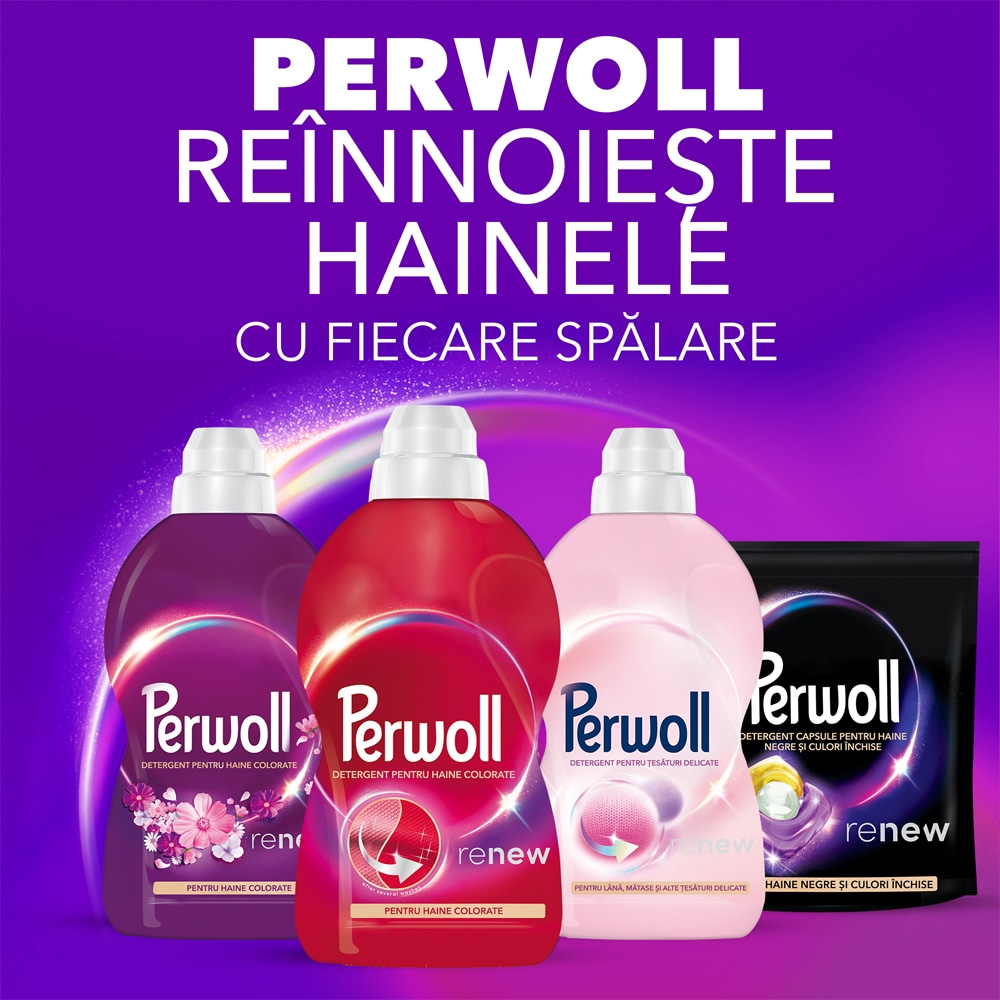 Detergent lichid PERWOLL Renew Color, 4 l, 80 spalari