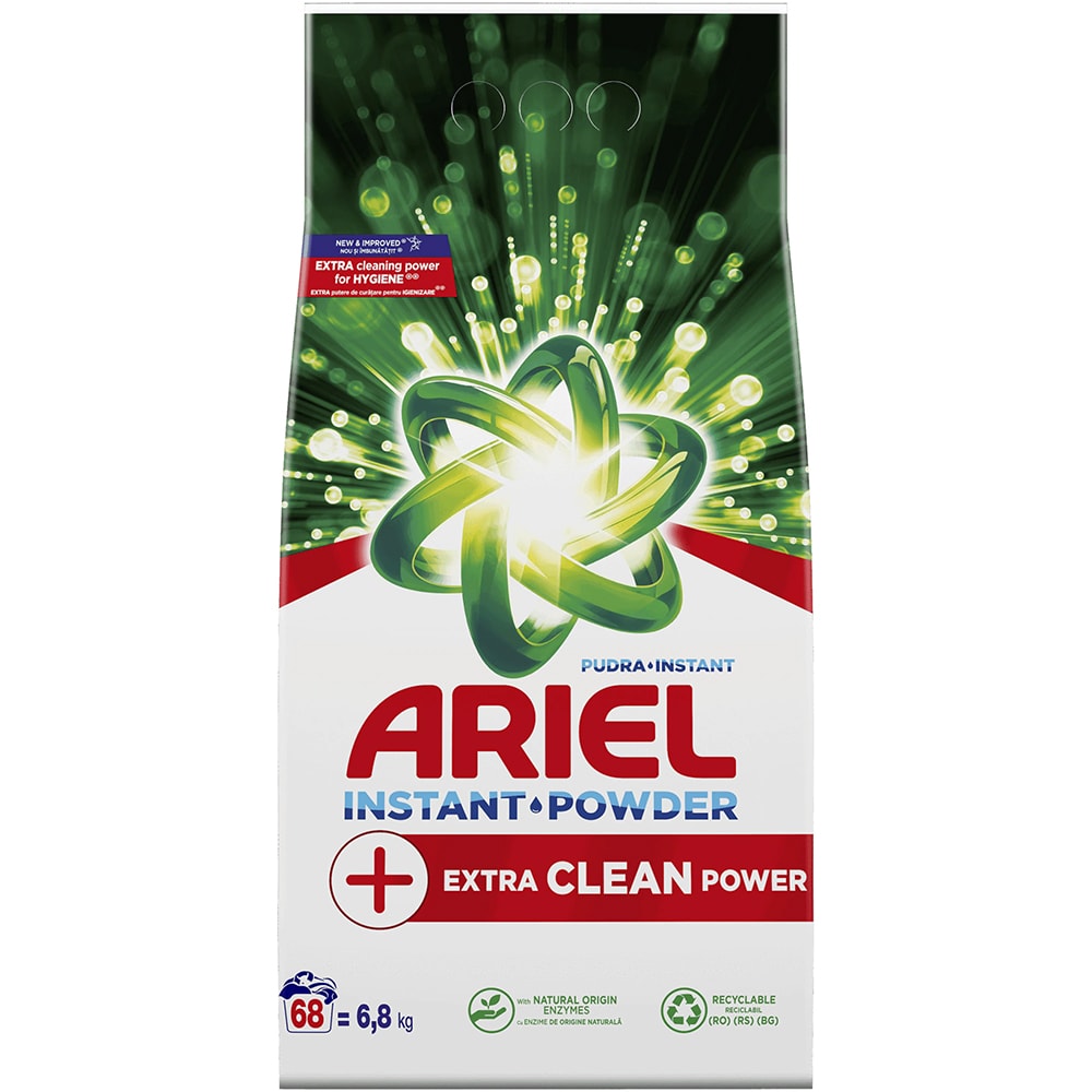 Detergent automat ARIEL +Ultra Oxi Effect, 6.8 kg, 68 spalari