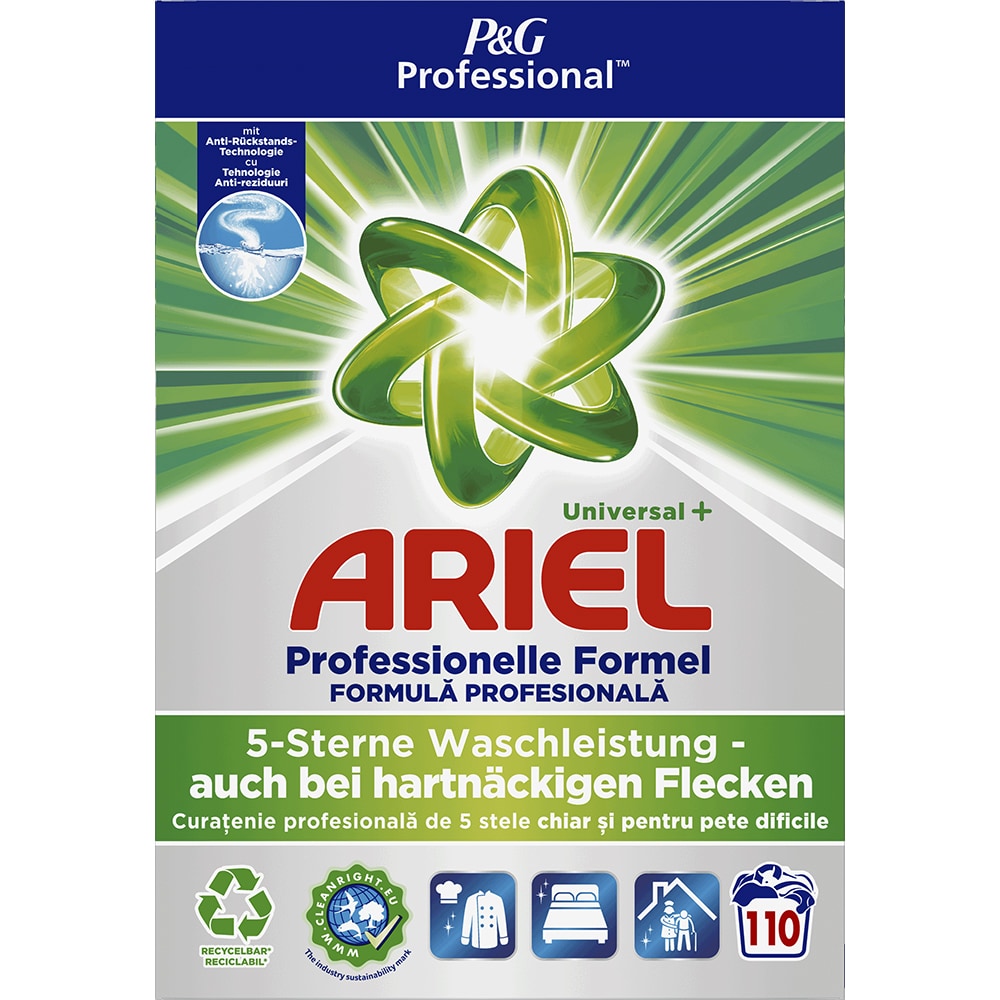 Detergent automat ARIEL Professional Universal+, 7.15 kg, 110 spalari