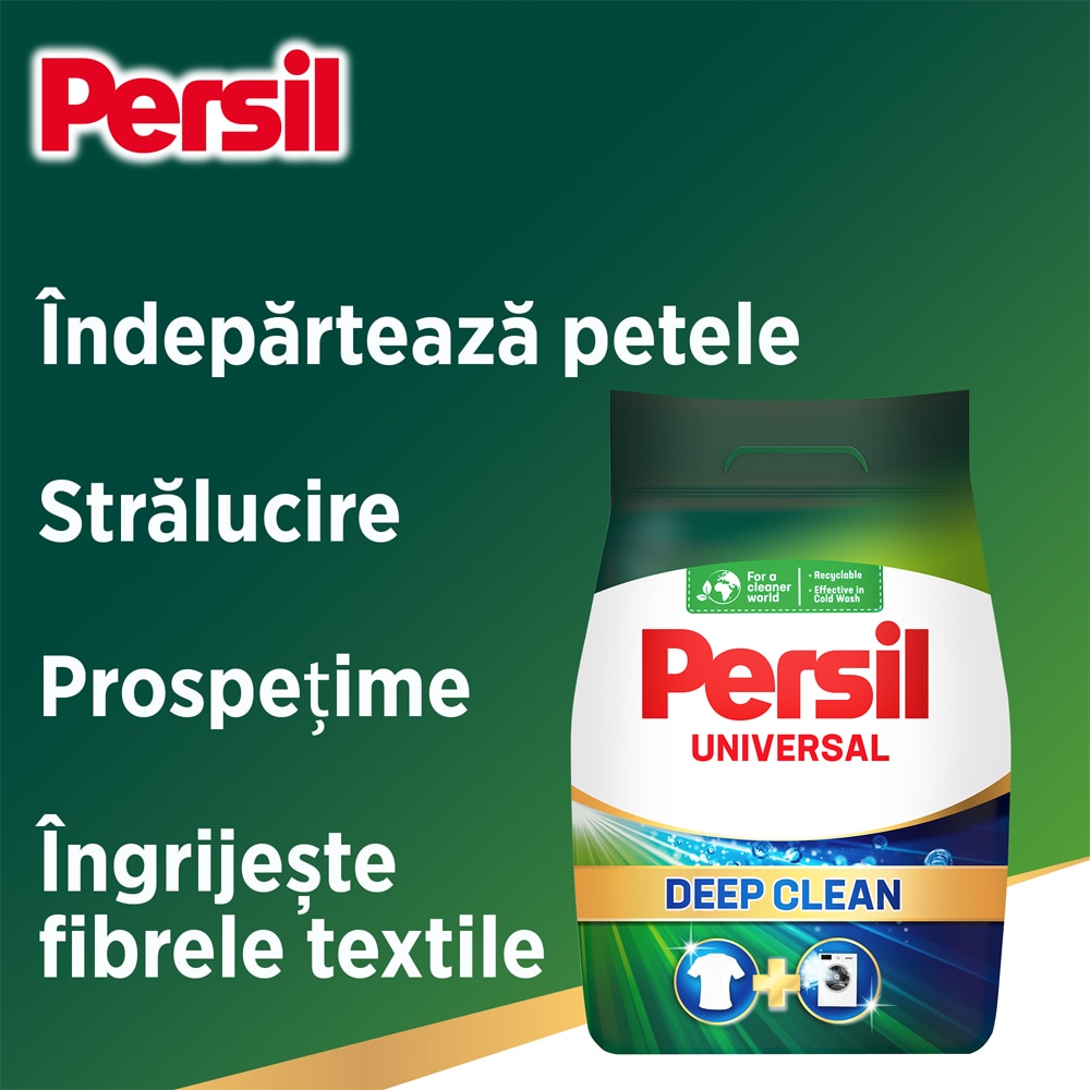 Detergent pudra PERSIL Deep Clean Universal, 4.4 kg, 80 spalari