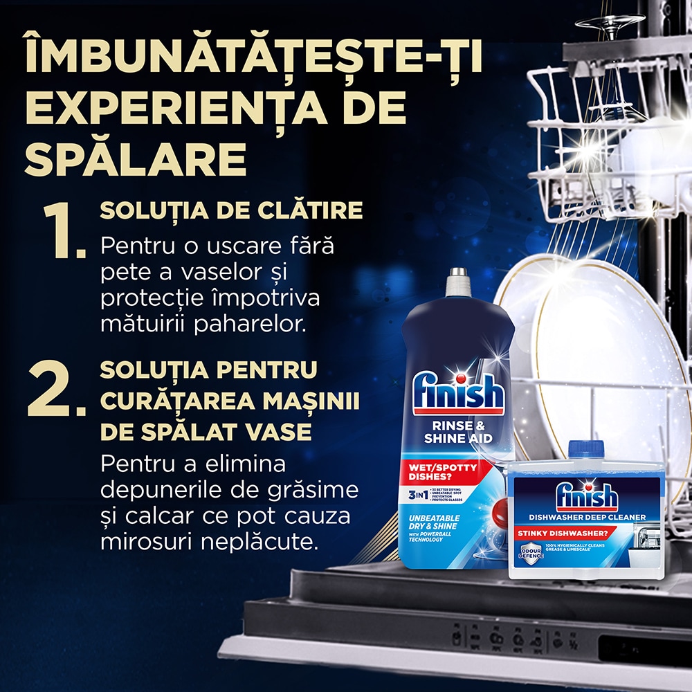Detergent pentru masina de spalat vase FINISH Ultimate Plus, 2 x 54 capsule