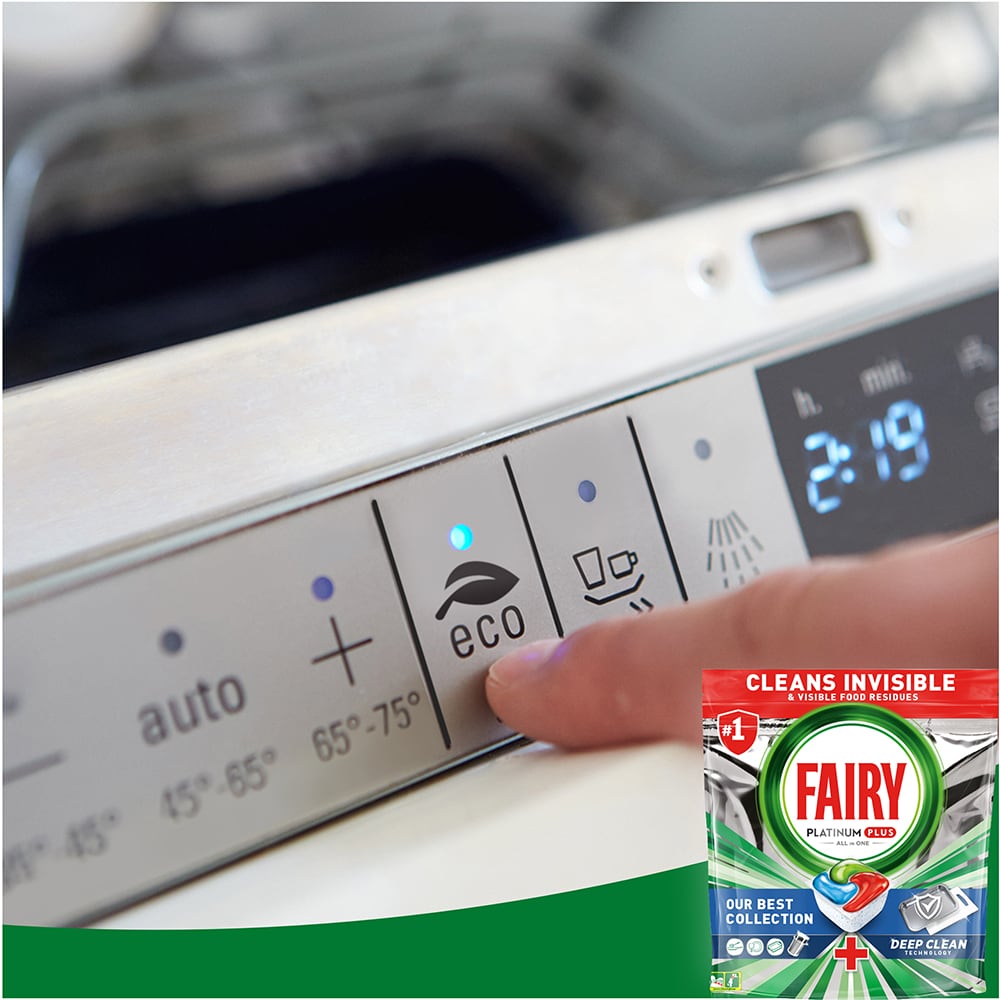 Detergent pentru masina de spalat vase FAIRY Platinum Plus Deep Clean, 50 spalari