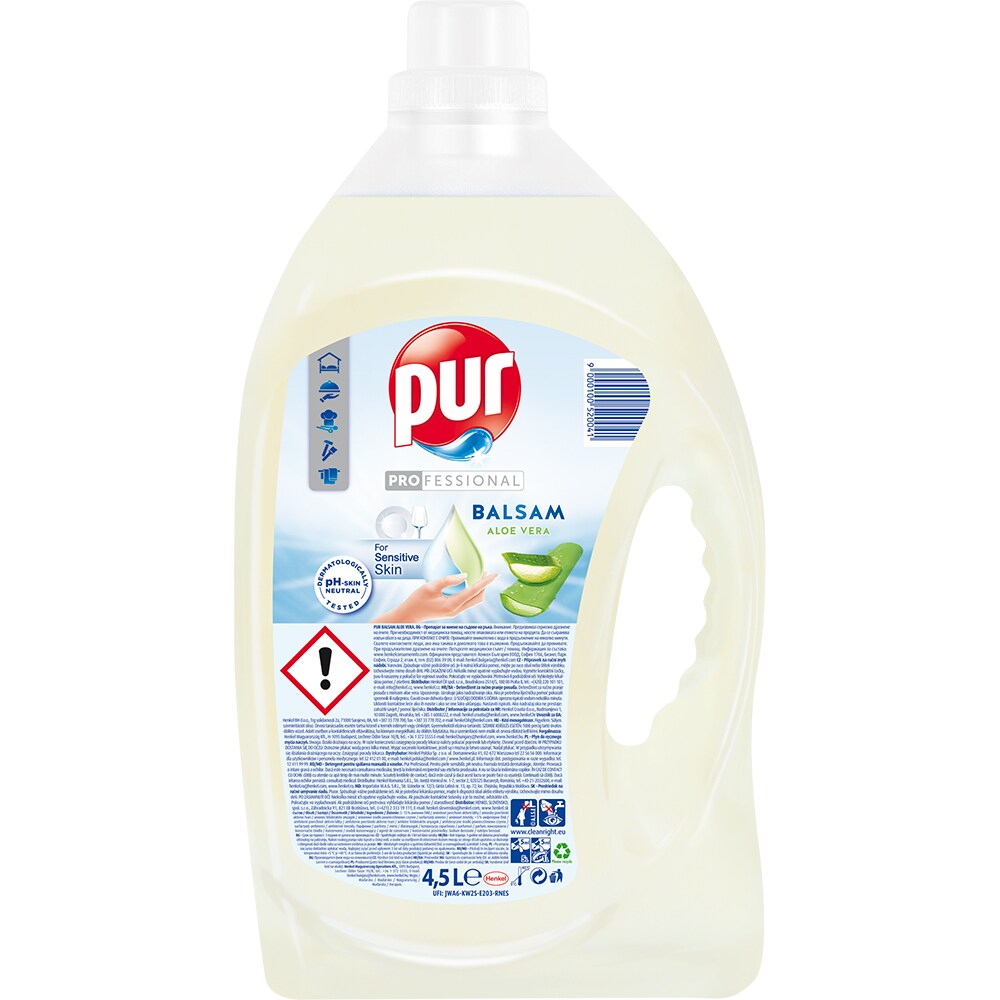 Detergent de vase PUR Balsam Aloe Vera, 4.5 l