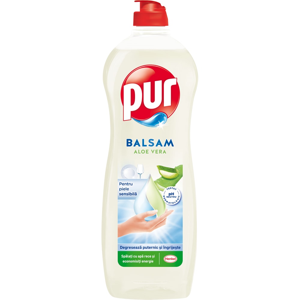 Detergent de vase PUR Balsam Aloe Vera, 750ml
