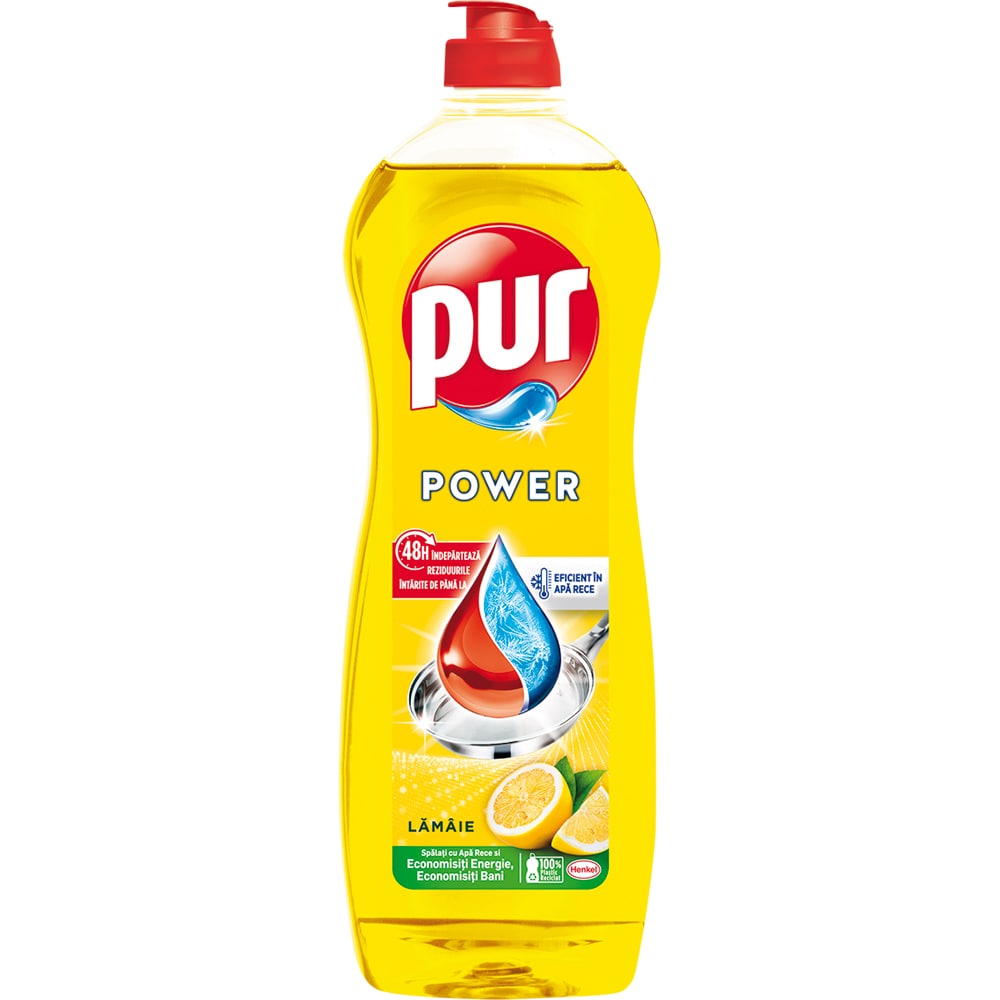 Detergent de vase PUR Power 5+ Lemon, 750ml