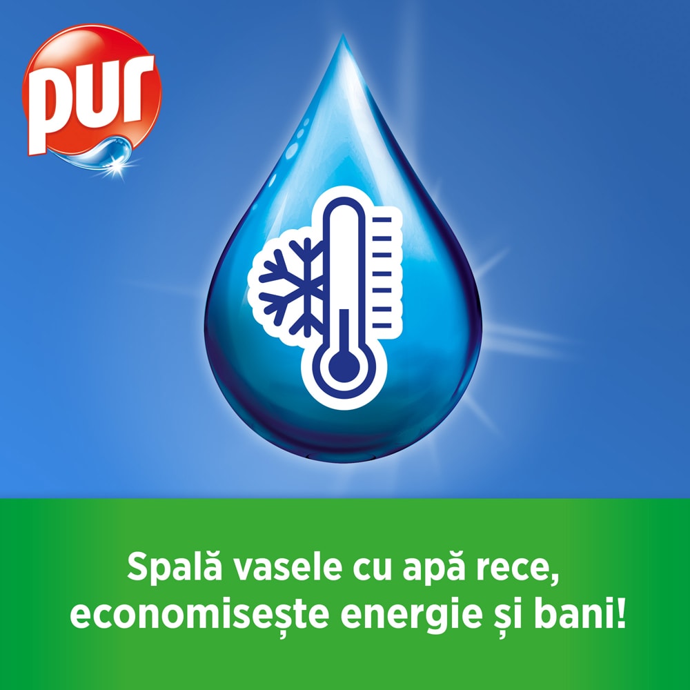 Detergent de vase PUR Power 5+ Lemon, 750ml