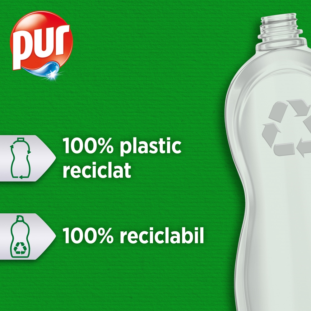 Detergent de vase PUR Power 5+ Lemon, 750ml