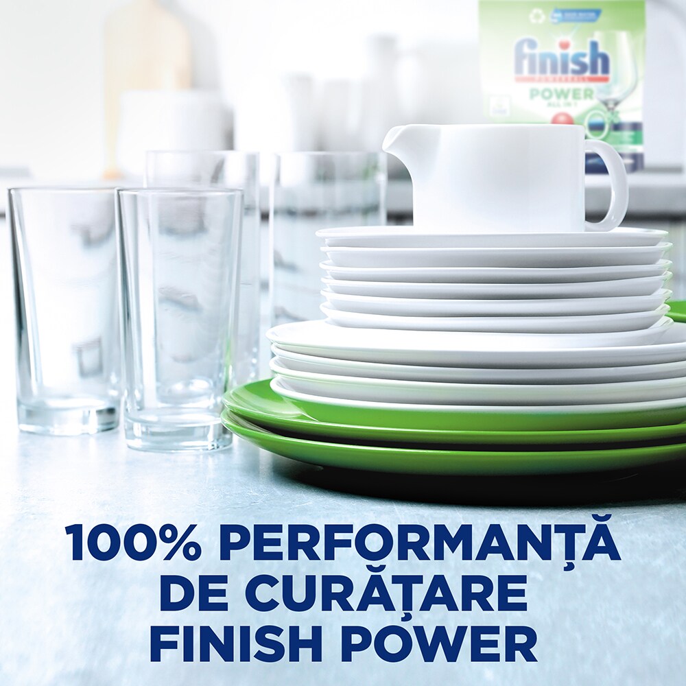 Detergent pentru masina de spalat vase FINISH Powerball 0%, 40 tablete