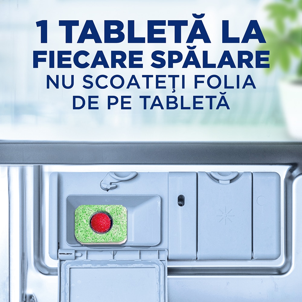 Detergent pentru masina de spalat vase FINISH Powerball 0%, 40 tablete