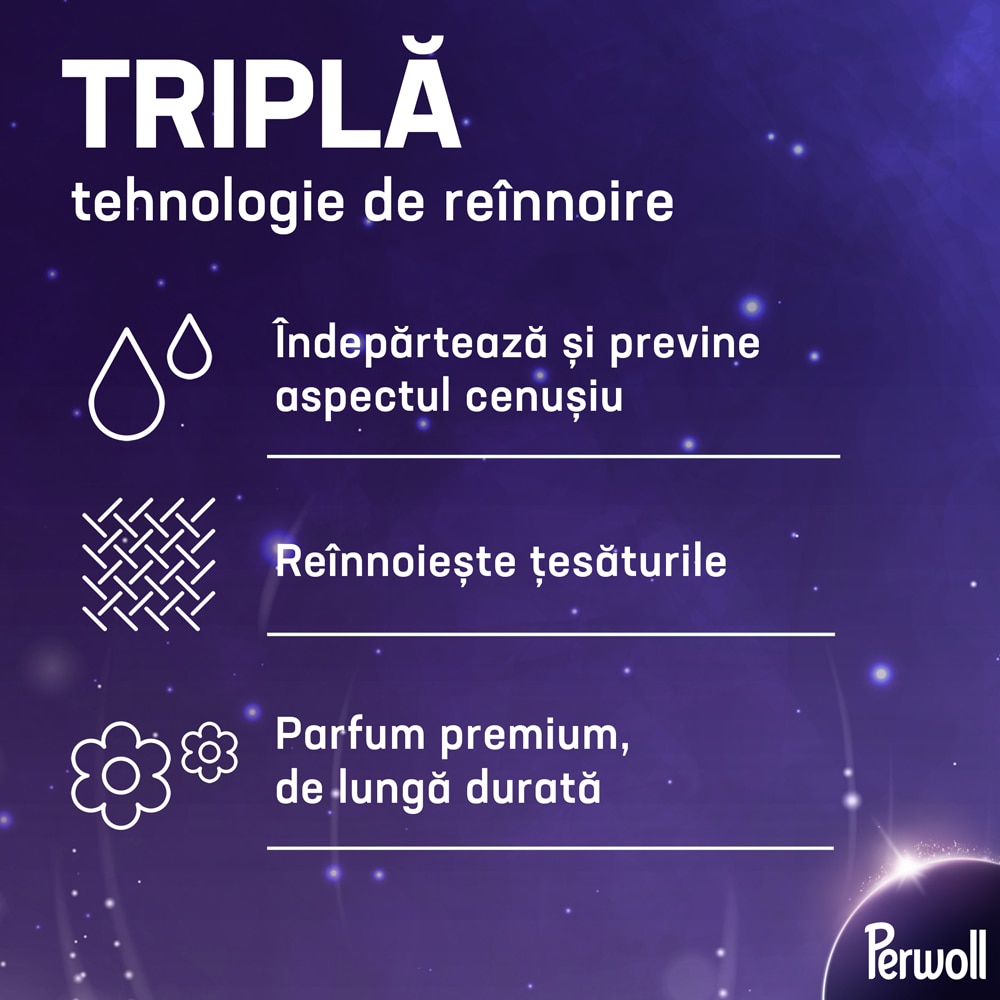 Detergent lichid PERWOLL Renew, Light Colors & White, 2 l, 40 spalari