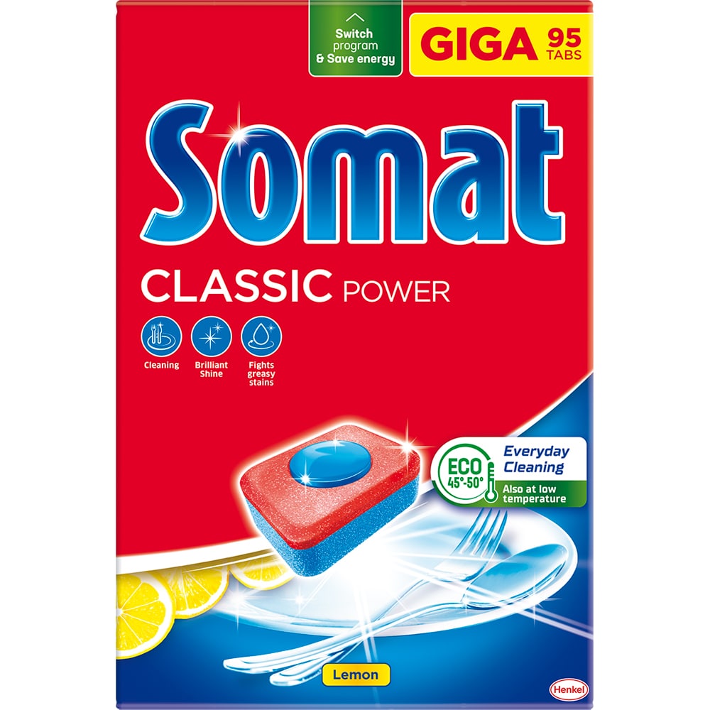 Detergent pentru masina de spalat vase SOMAT Classic, 95 tablete