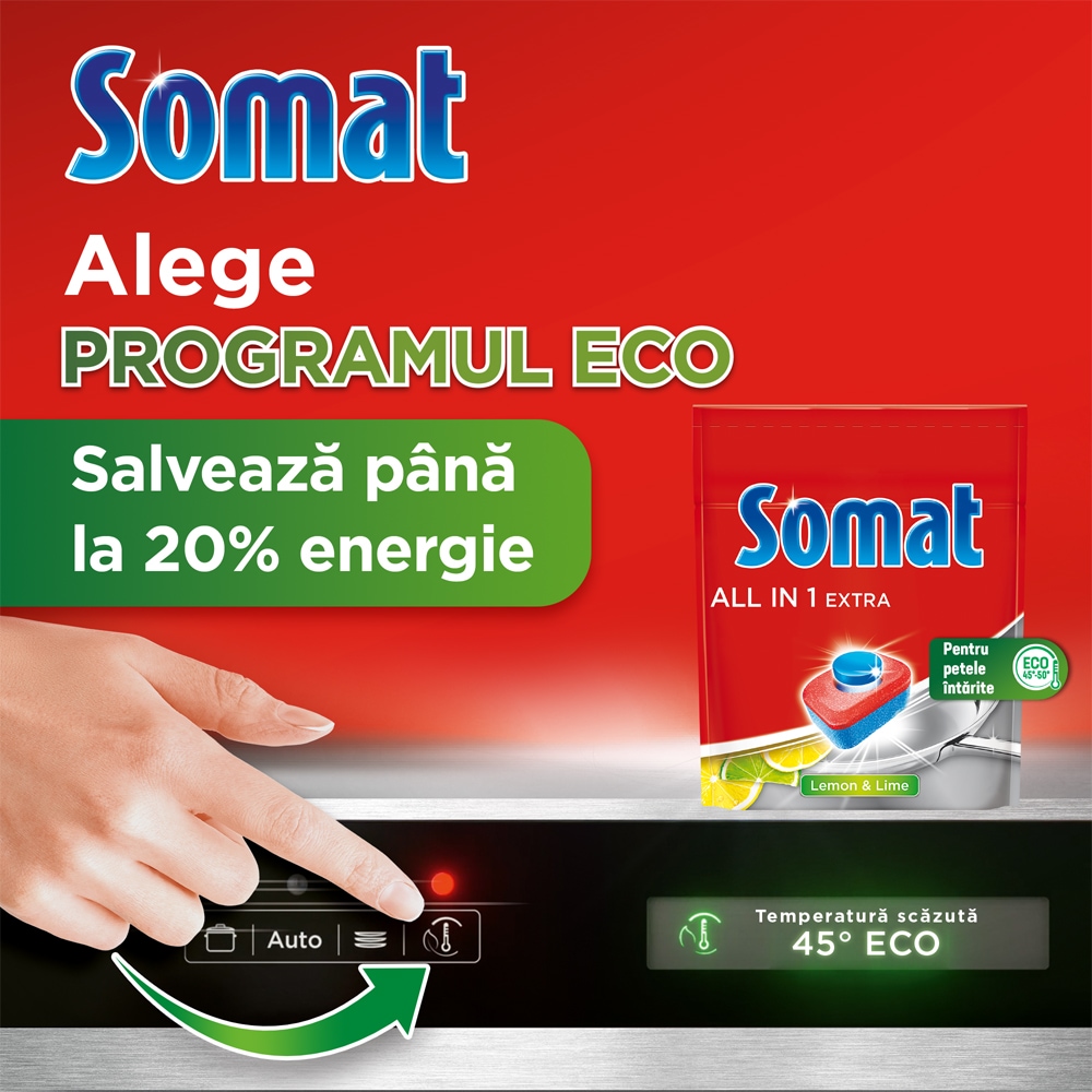 Detergent pentru masina de spalat vase SOMAT All in One Extra, 24 tablete