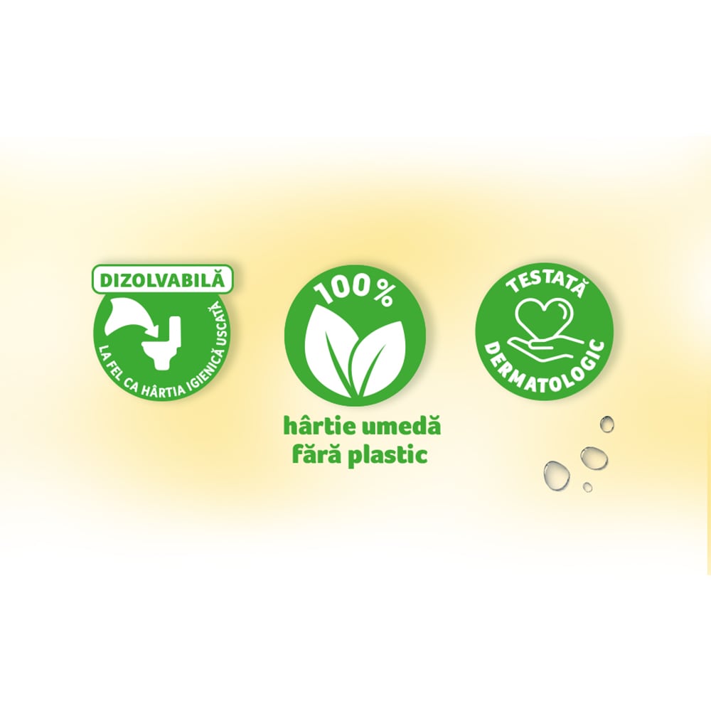 Hartie igienica umeda ZEWA Almond, 42 buc