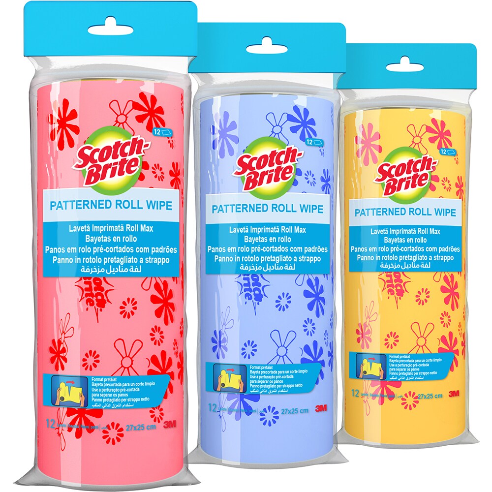 Laveta SCOTCH-BRITE MMLA0301, 12 bucati, diverse culori