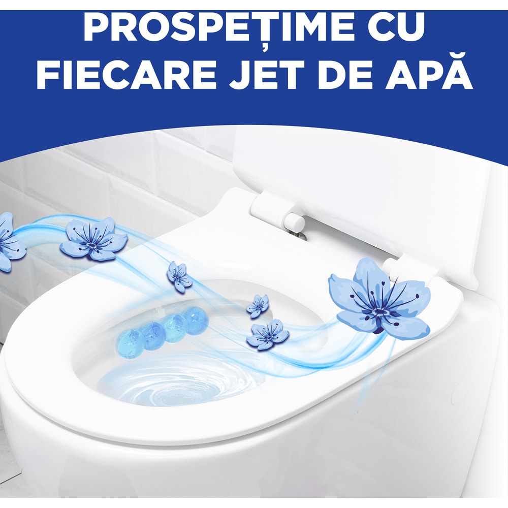 Odorizant toaleta BREF Brilliant Gel All in 1 Arctic Ocean, 3 x 42 g