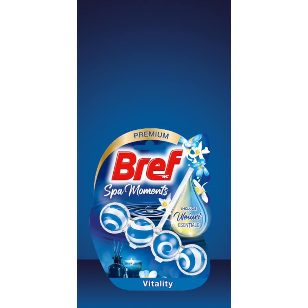 Odorizant toaleta BREF Spa Moments Vitality, 3 x 50g