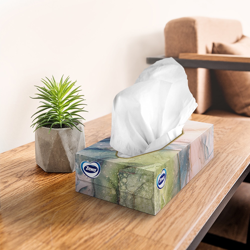 Servetele faciale ZEWA Softis Style, 4 straturi, 80 bucati