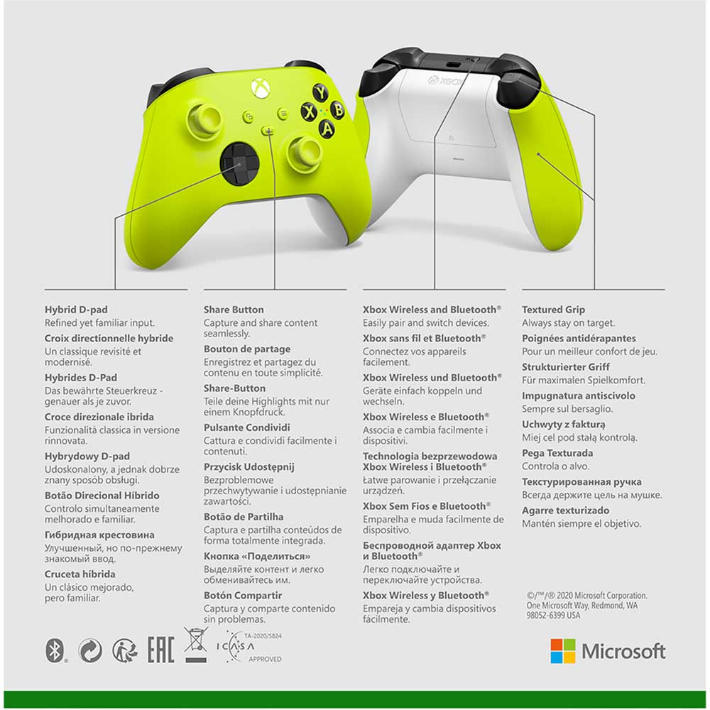 Controller Wireless MICROSOFT Xbox Series X, Electric Volt