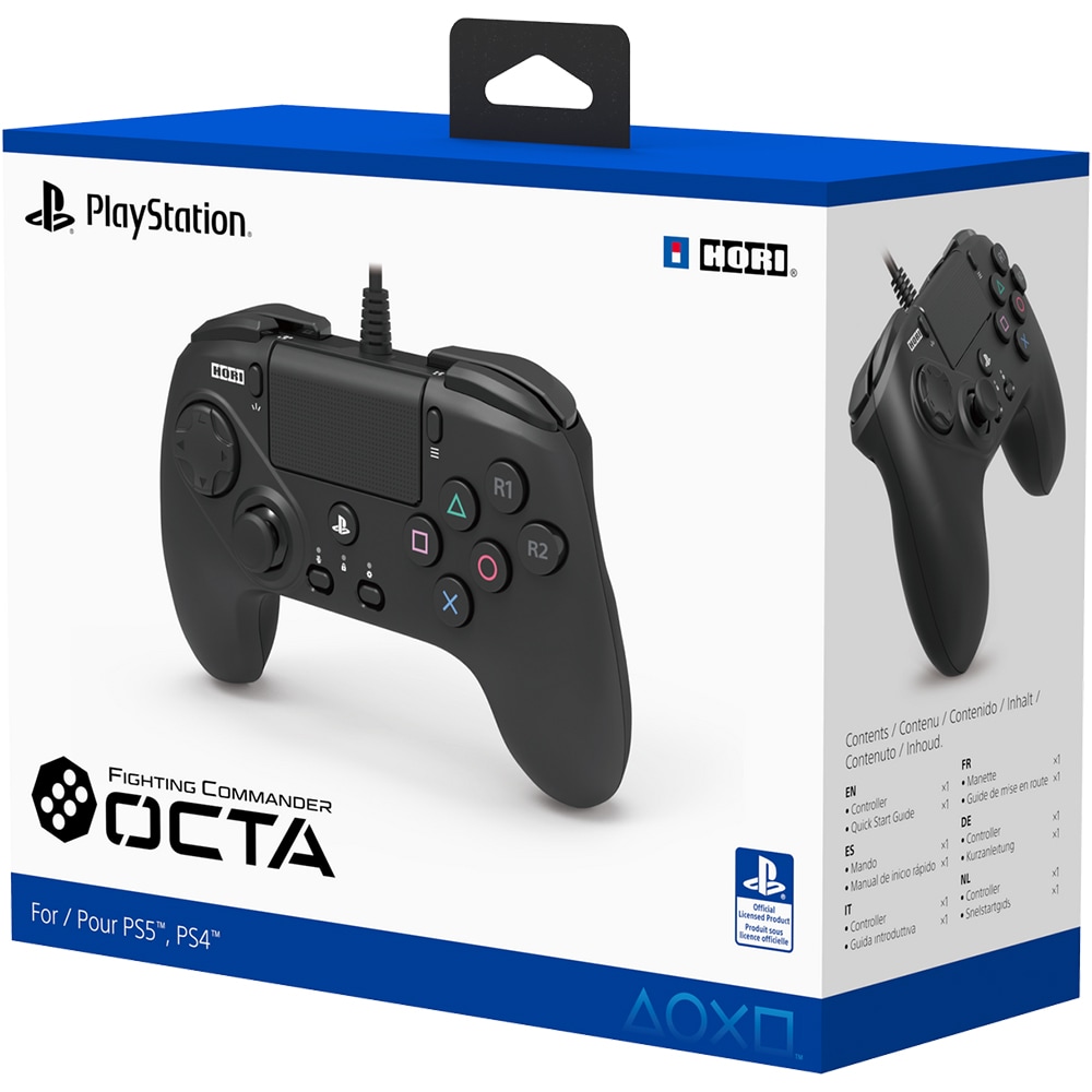 Controller HORI Fighting Commander OCTA PS5/PS4/PC SPF-023U, negru